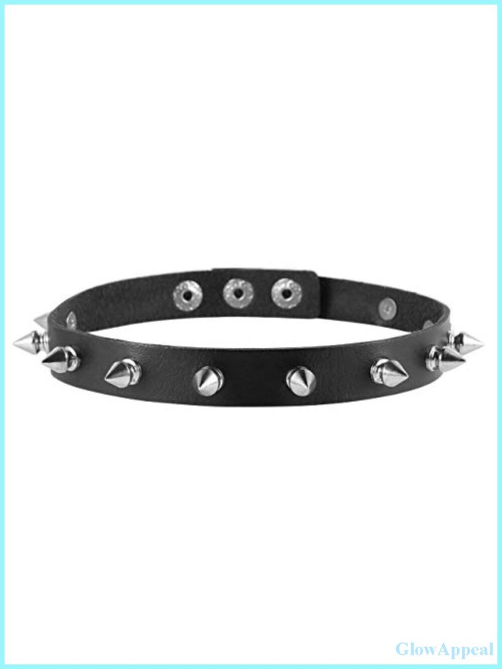 Punk Goth Spiked Studded Leather Collar Choker Necklace